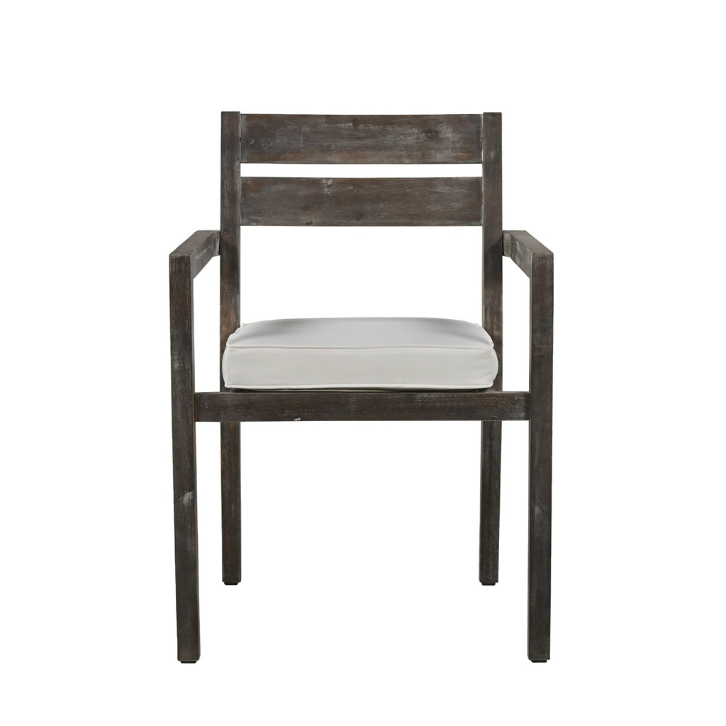 LuneluX_Home - Premium Hardwood Style Outdoor Dining Set Grey