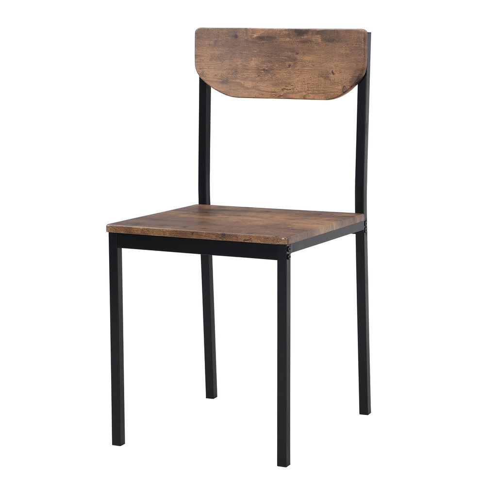 Modern 3-Piece Round Dining Table Set with Drop Leaf and 2 Chairs for